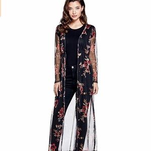 Reina Mesh Floral Duster